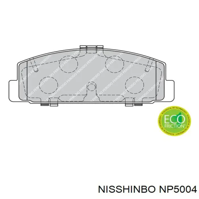 Купити NP5004 Nisshinbo Задні колодки