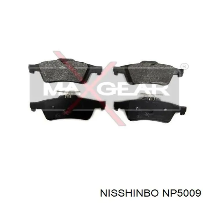 Задні гальмівні колодки Nisshinbo NP5009 ціна, від 21.82 USD