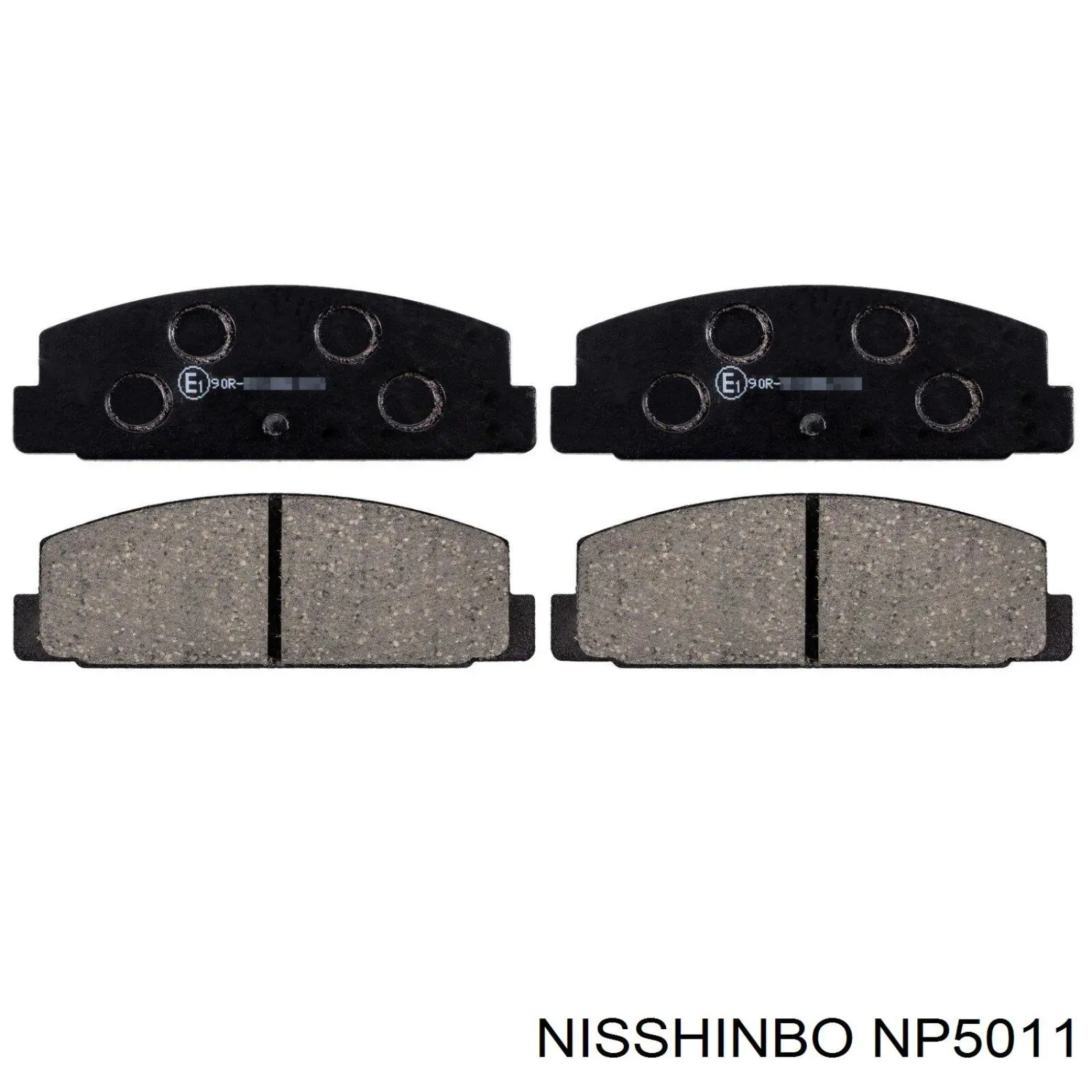 NP5011 Nisshinbo колодки гальмові задні, дискові