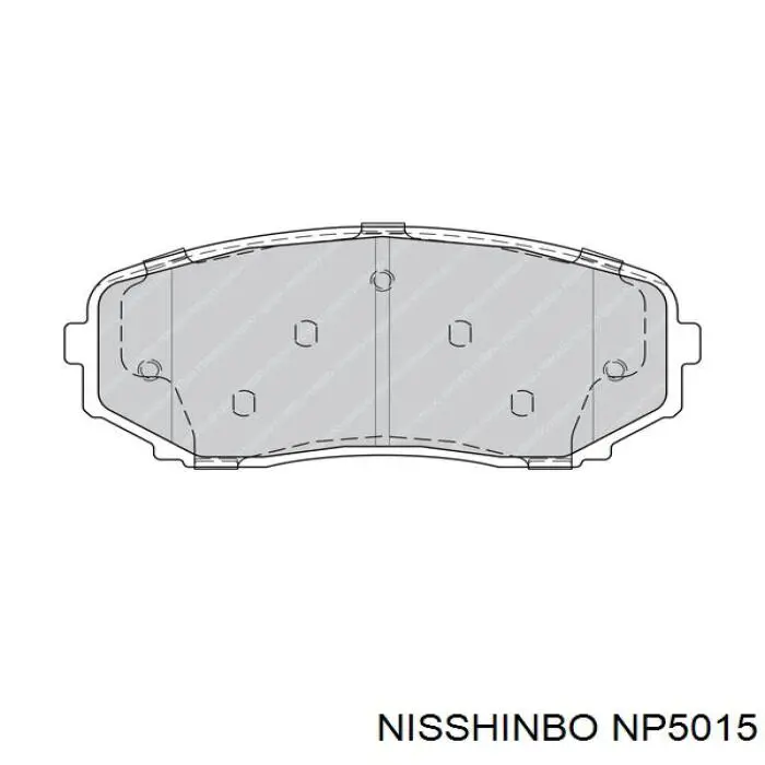 Купити NP5015 Nisshinbo Колодки гальмівні передні, дискові