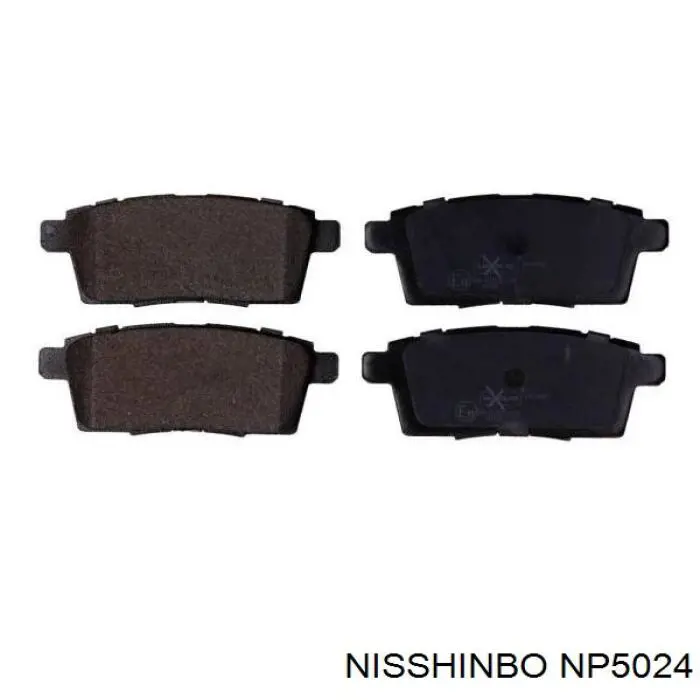NP5024 Nisshinbo Колодки гальмівні задні, дискові