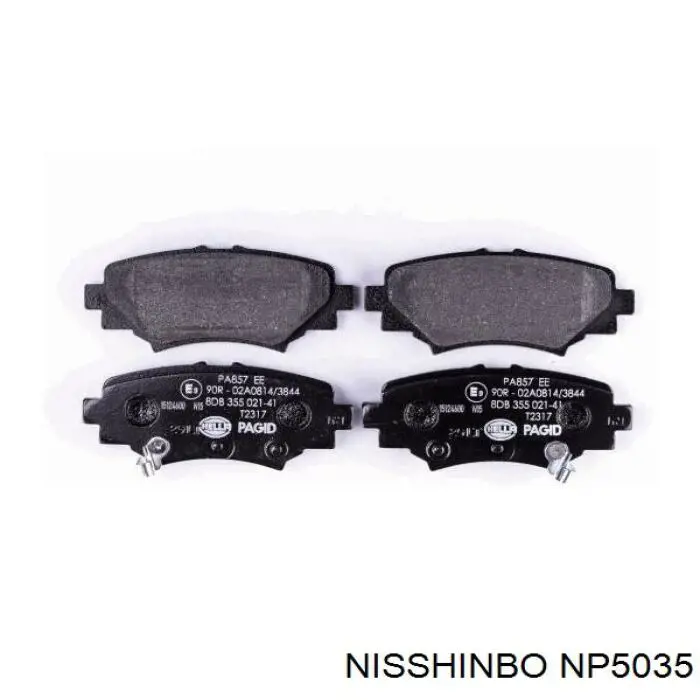 Задні гальмівні колодки Nisshinbo NP5035 ціна, від 21.25 USD