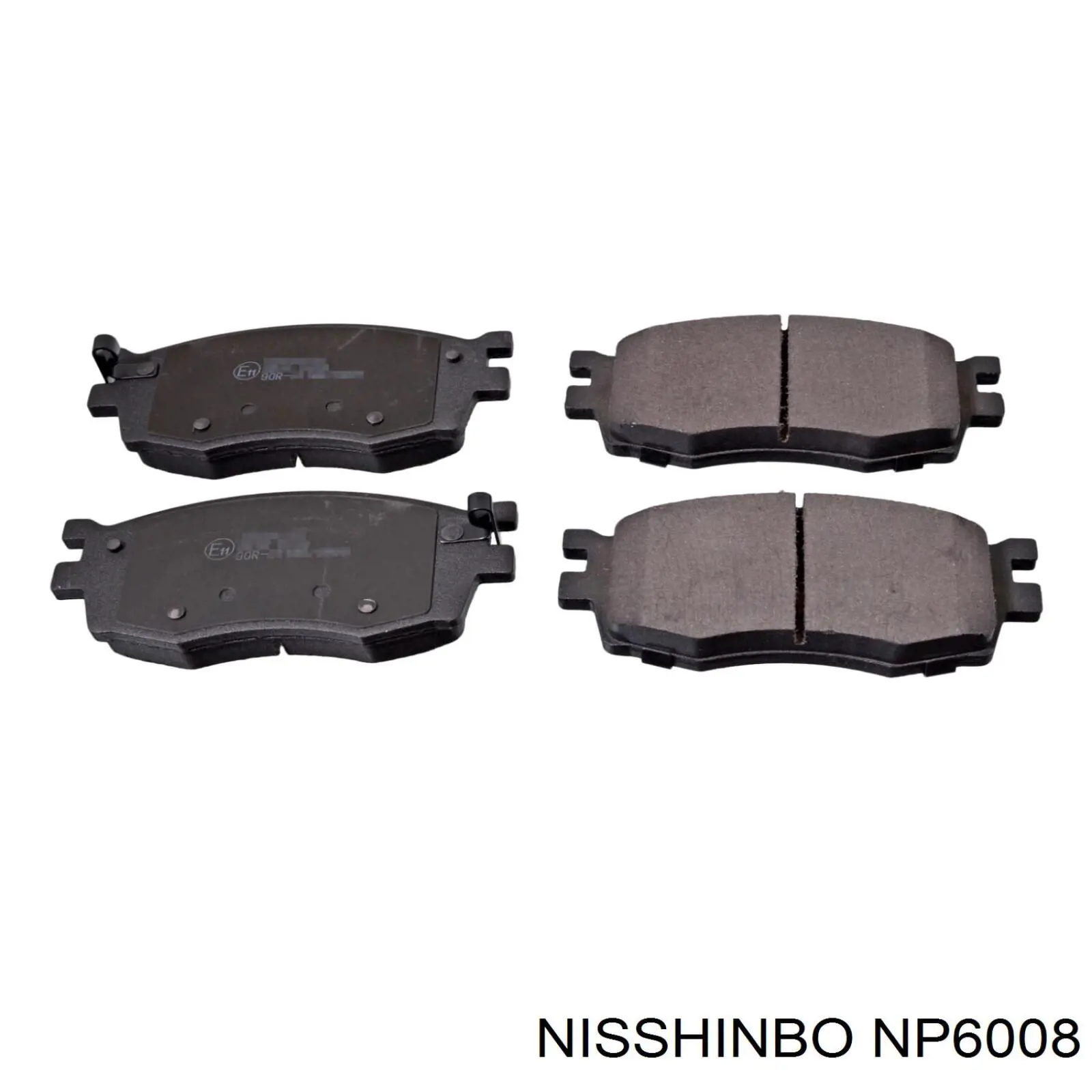 NP6008 Nisshinbo колодки гальмівні передні, дискові