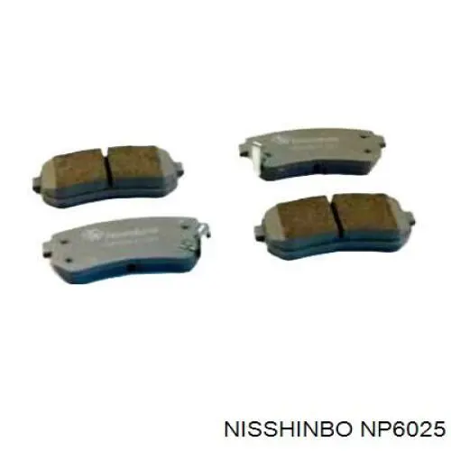 Задні гальмівні колодки Nisshinbo NP6025 ціна, від 16.47 USD