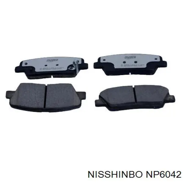 Задні гальмівні колодки Nisshinbo NP6042 ціна, від 19.40 USD