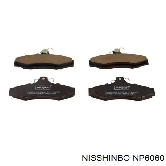 NP6060 Nisshinbo колодки гальмові задні, дискові