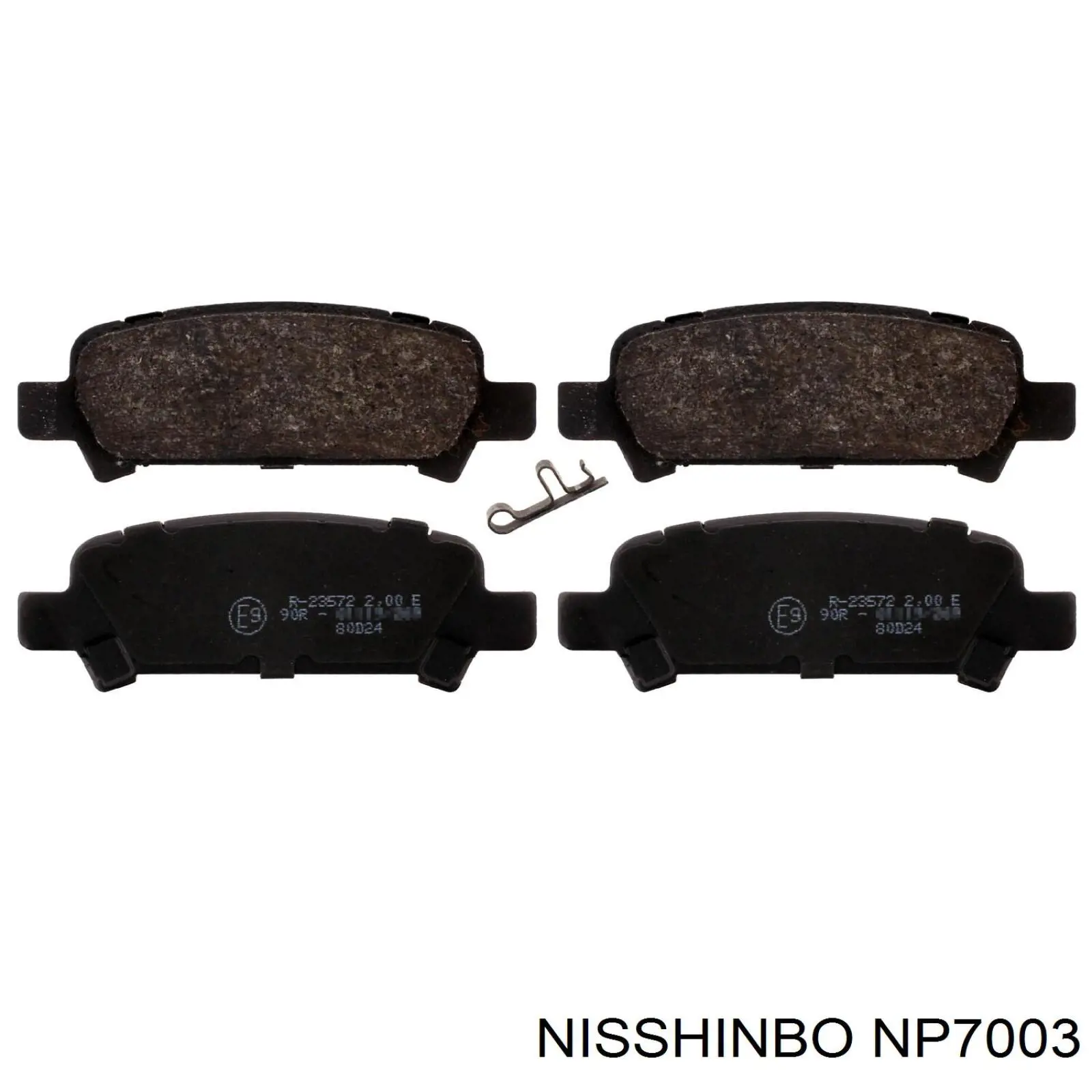 Задні гальмівні колодки Nisshinbo NP7003 ціна, від 19.00 USD