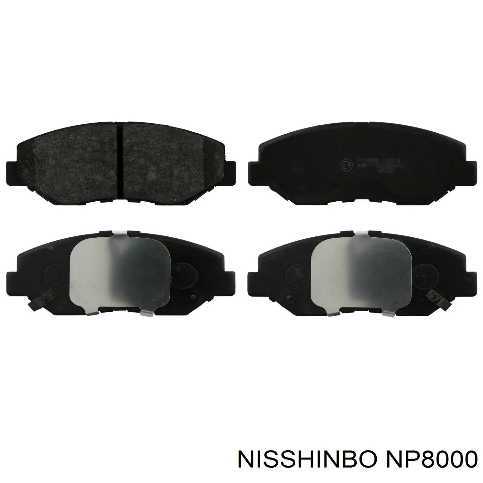 NP8000 Nisshinbo колодки гальмівні передні, дискові