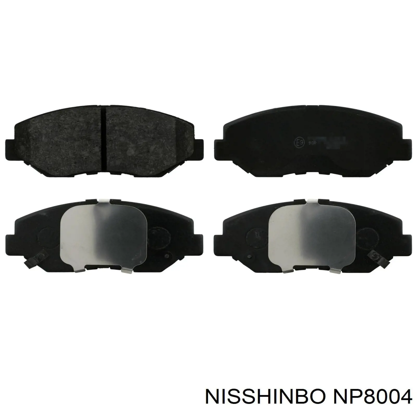 NP8004 Nisshinbo колодки гальмівні передні, дискові