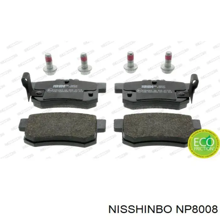 Купити NP8008 Nisshinbo Задні колодки