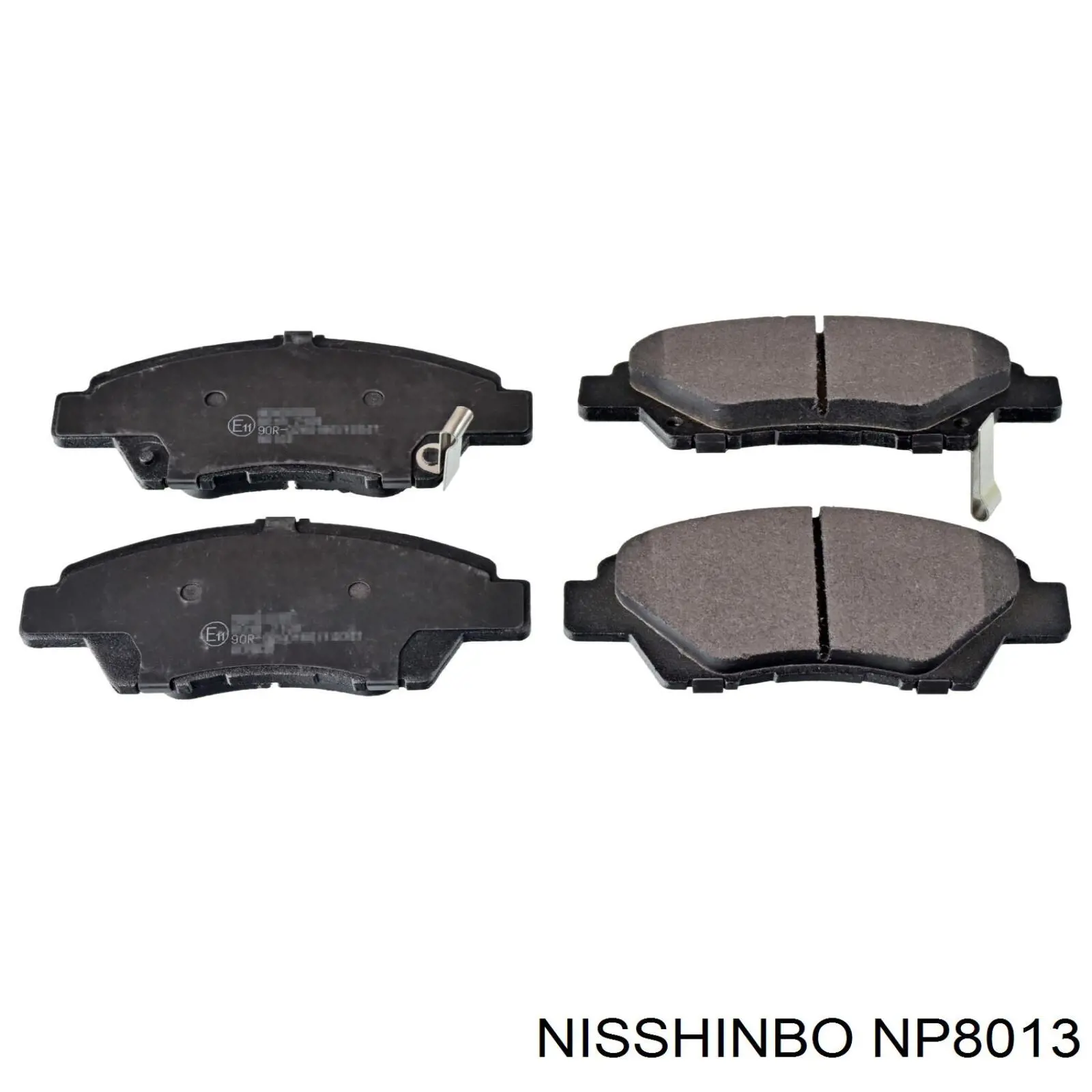 Гальмівні колодки Nisshinbo NP8013 ціна, від 24.58 USD