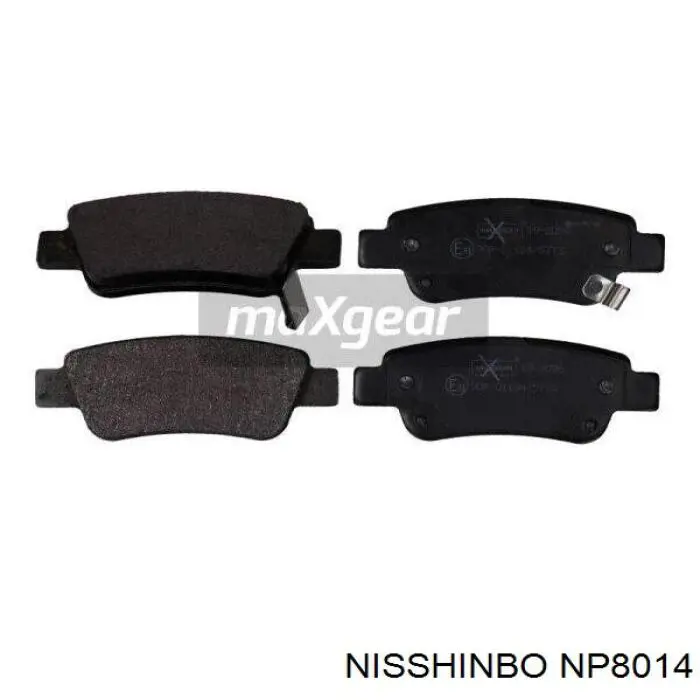 Задні гальмівні колодки Nisshinbo NP8014 ціна, від 22.84 USD