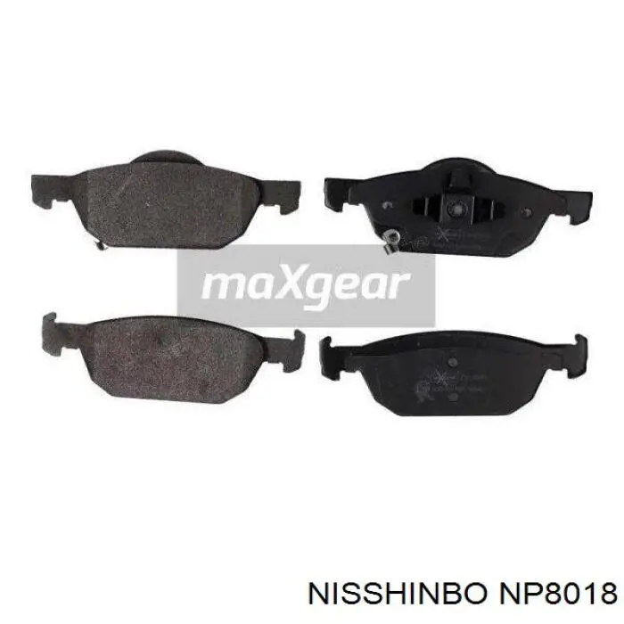NP8018 Nisshinbo колодки гальмівні передні, дискові