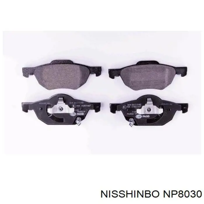 Гальмівні колодки Nisshinbo NP8030 ціна, від 19.93 USD