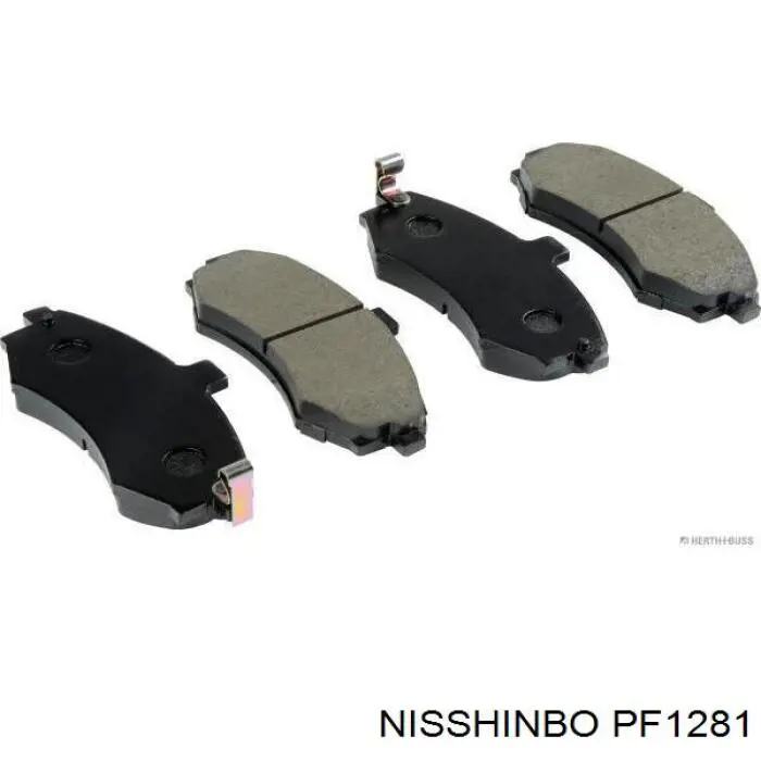 PF1281 Nisshinbo колодки гальмівні передні, дискові