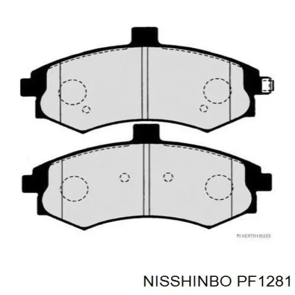 Купити PF1281 Nisshinbo Колодки гальмівні передні, дискові