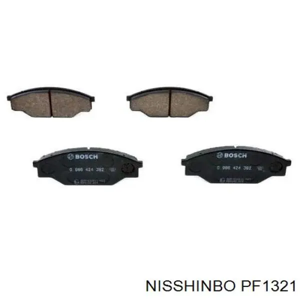 PF1321 Nisshinbo колодки гальмові задні, дискові