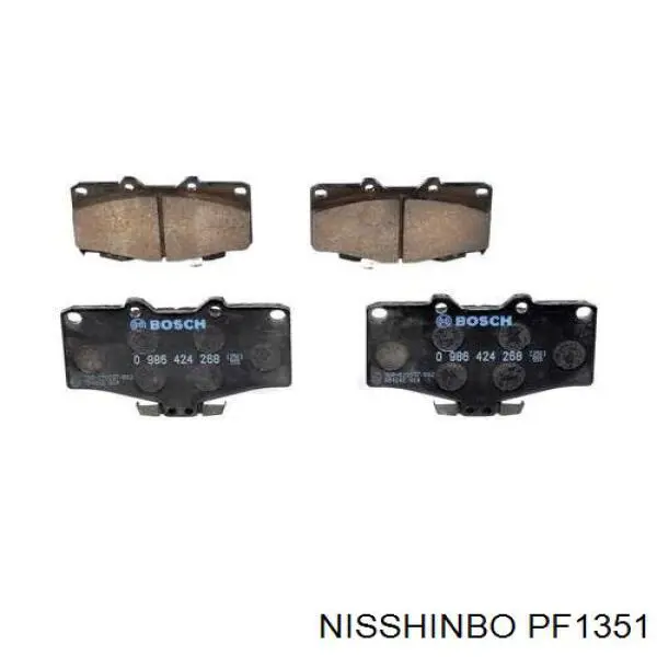 Купити PF1351 Nisshinbo Колодки гальмівні передні, дискові