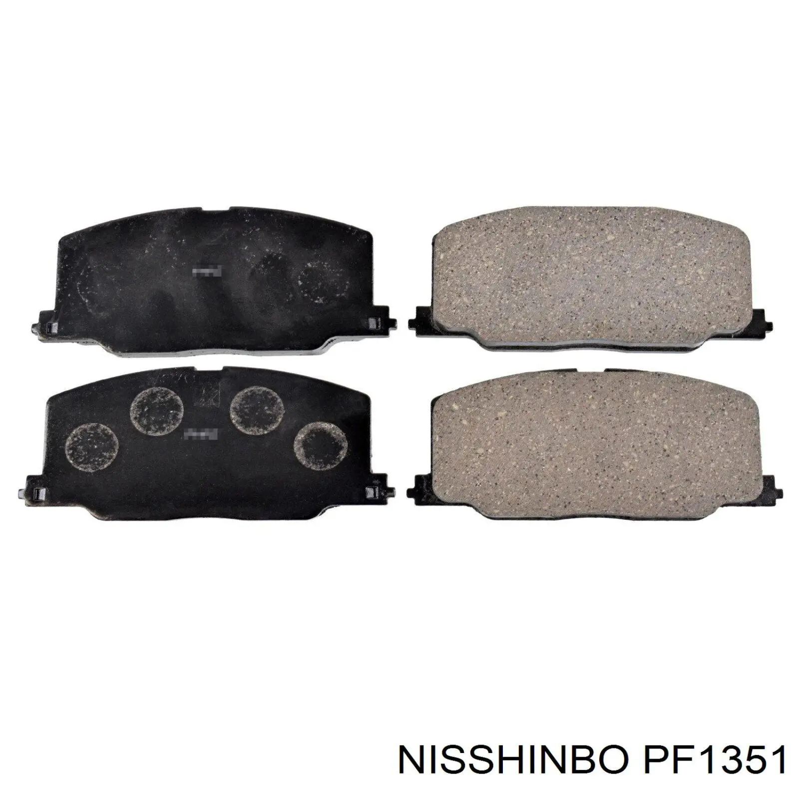 Передні тормозні колодки PF1351 Nisshinbo
