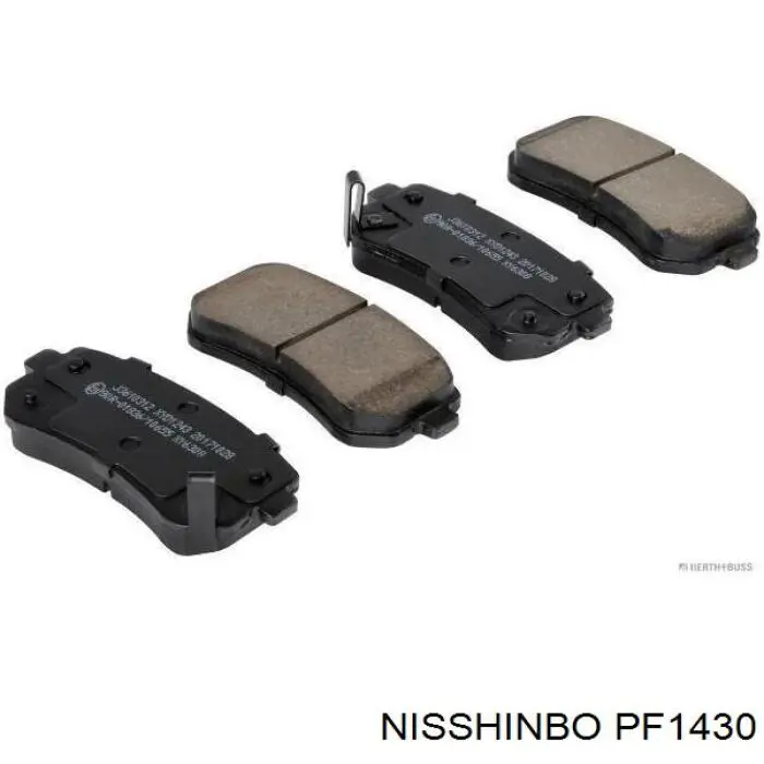Передні тормозні колодки PF1430 Nisshinbo