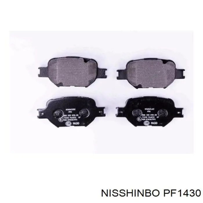 PF1430 Nisshinbo Передні гальмівні колодки