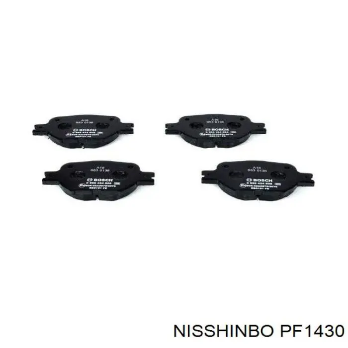 Гальмівні колодки Nisshinbo PF1430 ціна, від 18.98 USD