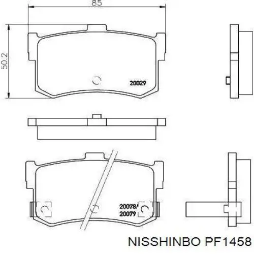 Задні гальмівні колодки 446633130 Toyota
