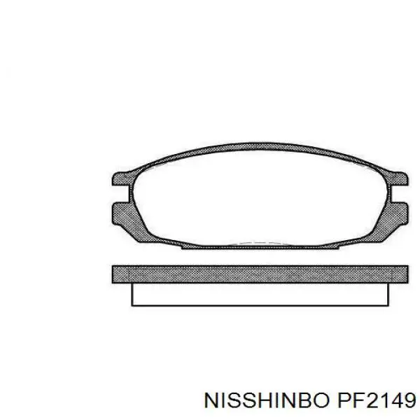 Купити PF2149 Nisshinbo Колодки гальмівні передні, дискові