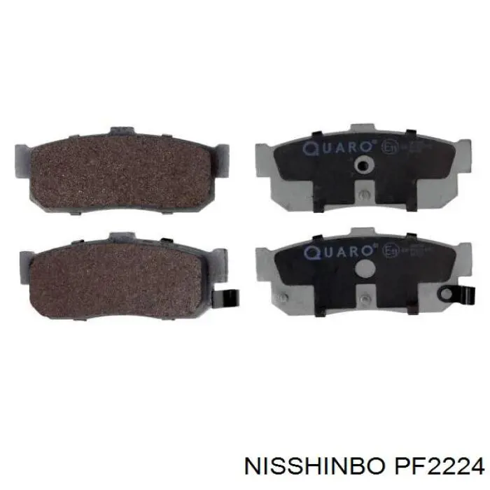 Задні гальмівні колодки PF2224 Nisshinbo