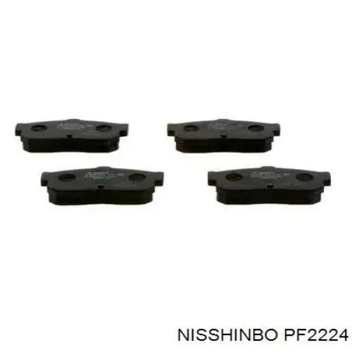 Задні гальмівні колодки Nisshinbo PF2224 ціна, від 15.78 USD