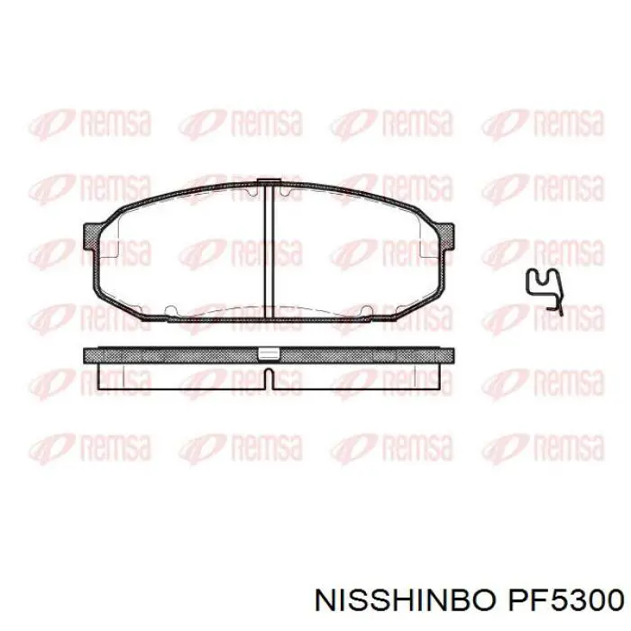 B0Y13323Z Mazda Передні гальмівні колодки