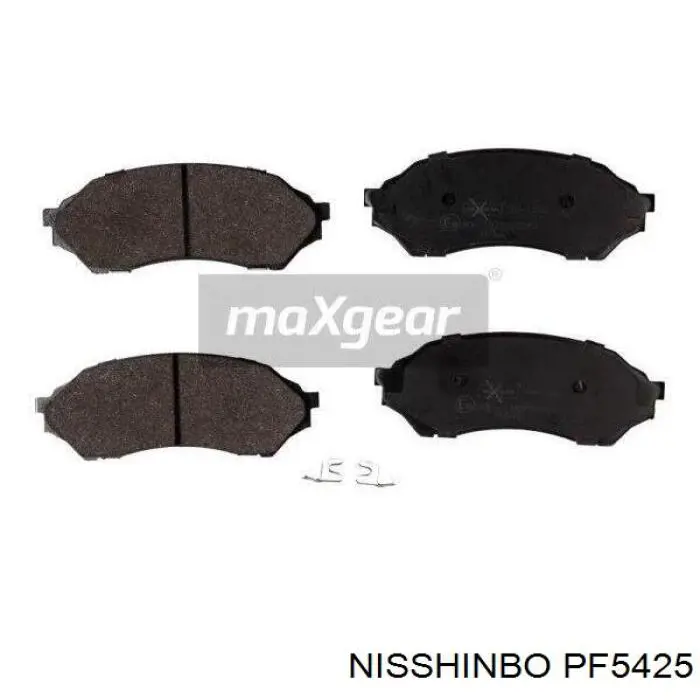 PF5425 Nisshinbo колодки гальмівні передні, дискові