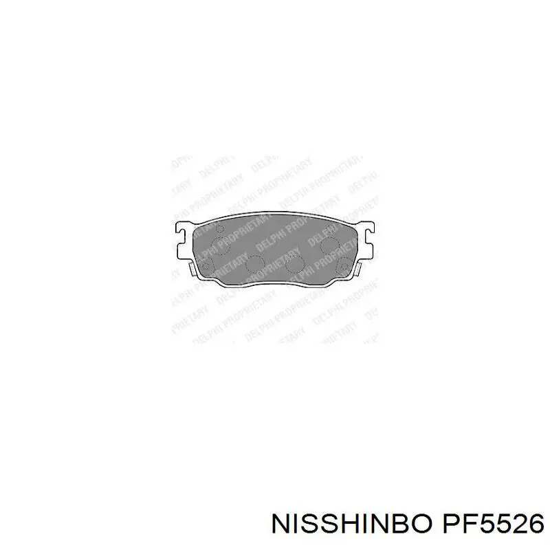 Гальмівні колодки Nisshinbo PF5526 ціна, від 24.59 USD