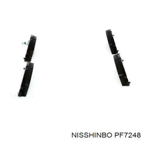 PF7248 Nisshinbo Передні гальмівні колодки