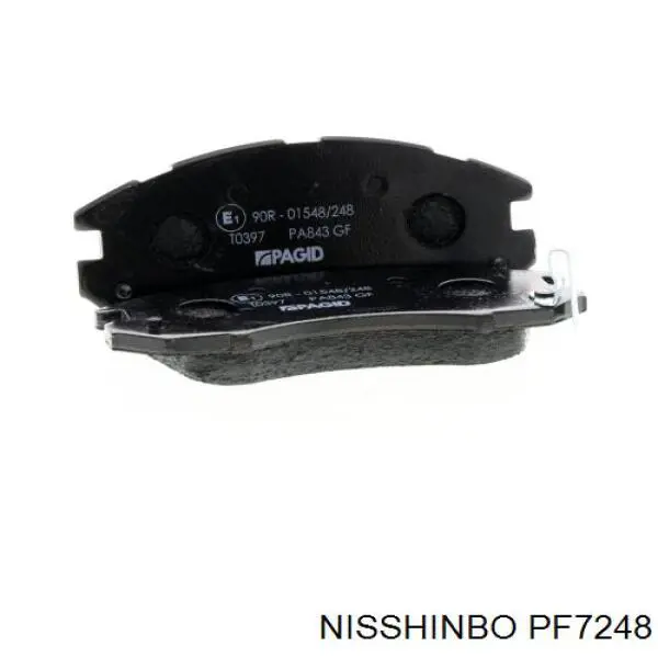 Гальмівні колодки Nisshinbo PF7248 ціна, від 19.00 USD