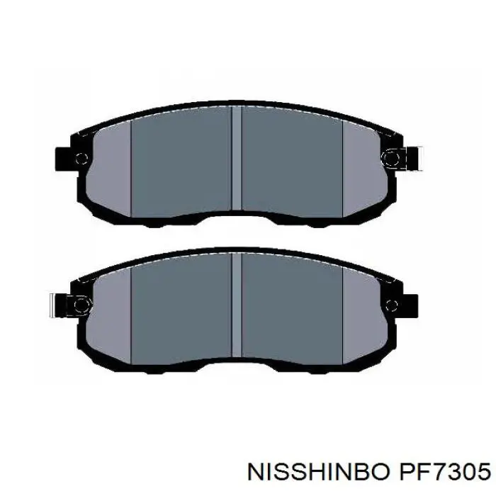 PF7305 Nisshinbo колодки гальмівні передні, дискові