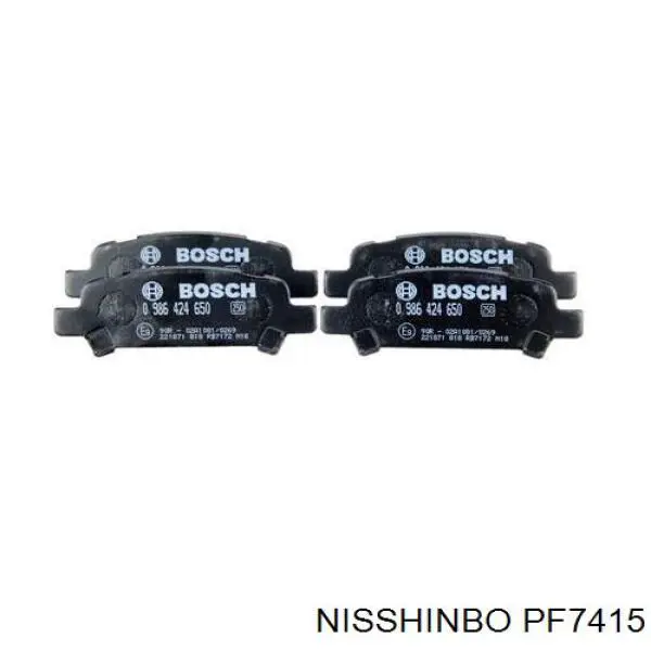 Задні гальмівні колодки Nisshinbo PF7415 ціна, від 17.23 USD
