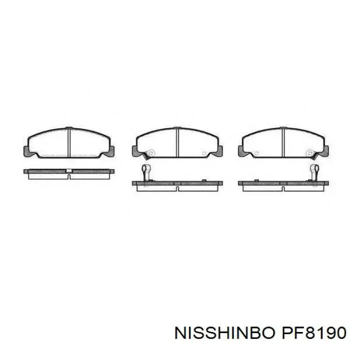 PF8190 Nisshinbo Передні гальмівні колодки