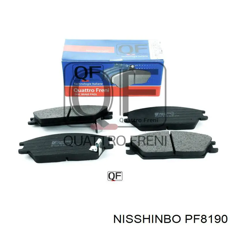 Купити PF8190 Nisshinbo Колодки гальмівні передні, дискові