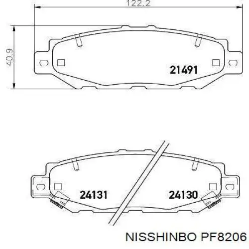 Задні гальмівні колодки 43022SD2A01 Honda