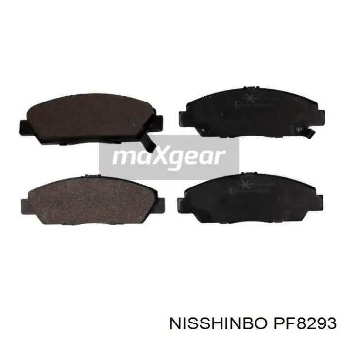PF8293 Nisshinbo колодки гальмівні передні, дискові