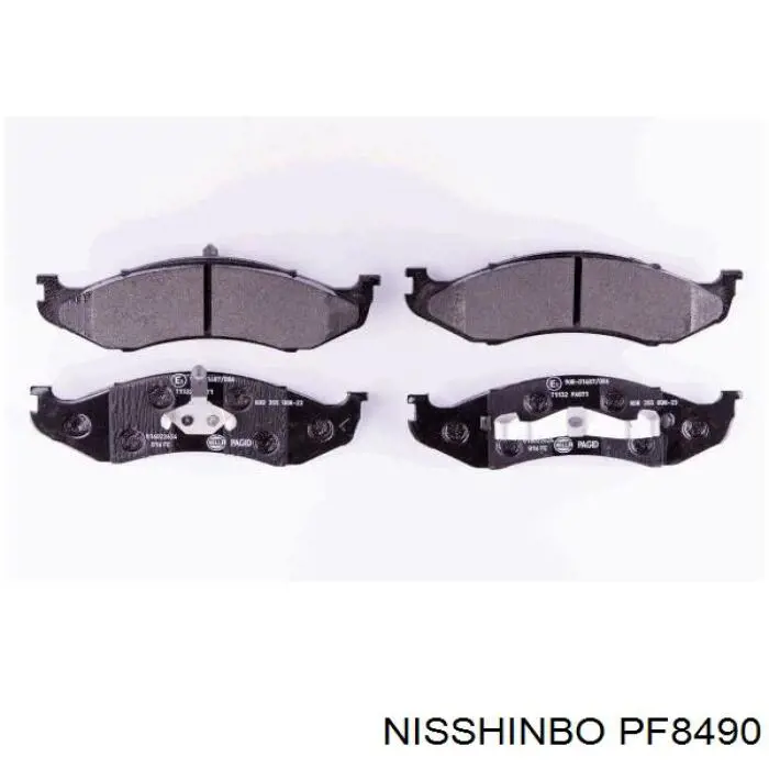 PF8490 Nisshinbo колодки гальмівні передні, дискові