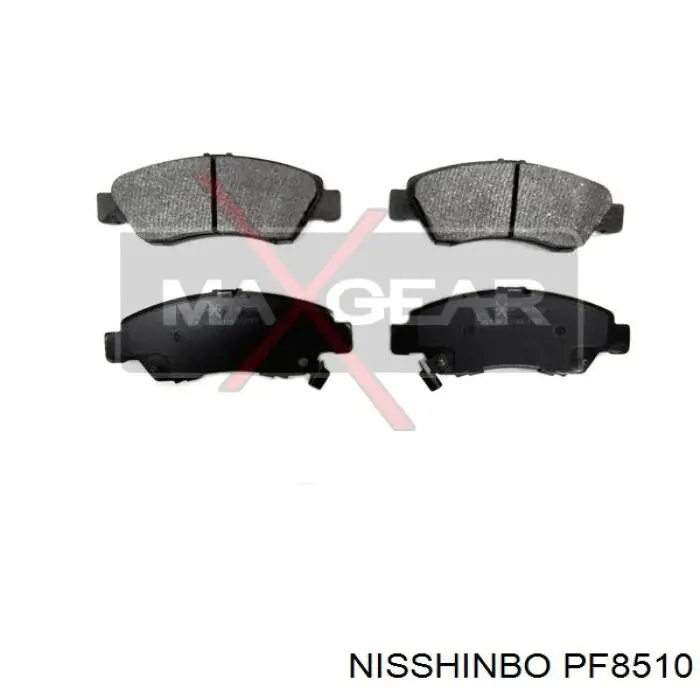 PF8510 Nisshinbo колодки гальмівні передні, дискові