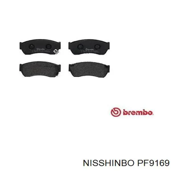 Передні тормозні колодки PF9169 Nisshinbo