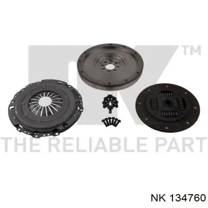 Комплект зчеплення (3 частини) NK 134760 ціна, від 98.91 USD