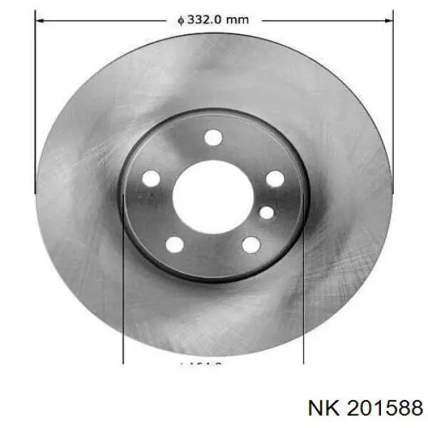 Диск гальмівний передній NK 201588