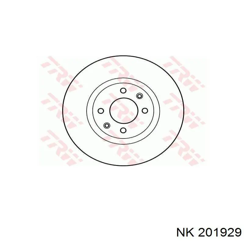 Диск переднього гальма NK 201929 ціна, від 29.36 USD