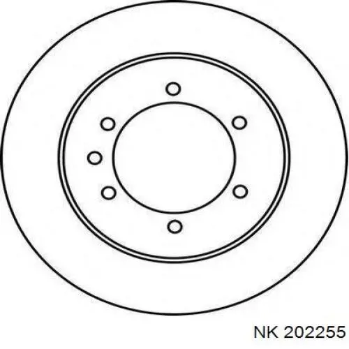 Задні дискові гальма NK 202255 ціна, від 57.61 USD