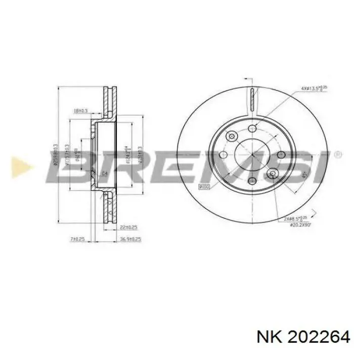 Купити 202264 NK Ротор гальмівний