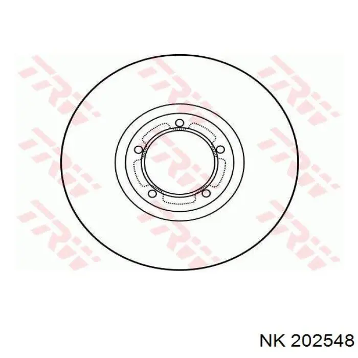 202548 NK Гальмо дискове переднє